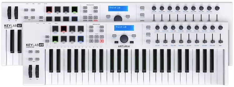 Teclado MIDI USB Arturia Keylab Essential 49 de 49 teclas vs Teclado MIDI Arturia Keylab Essential 61 de 61 teclas